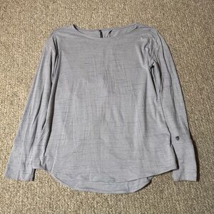 Kuhl Women’s Intent Krossback Shirt M Grey Long Sleeve Pullover Keyhole Back